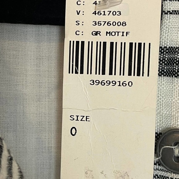 HD in Paris Anthropologie Striped Tie Front Linen Dress Women's Size 0 - Picture 11 of 12